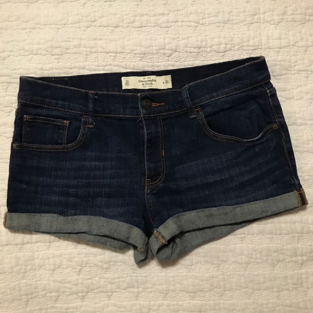 Abercrombie & Fitch Sz 10/30 Low-Rise Denim Shorts
